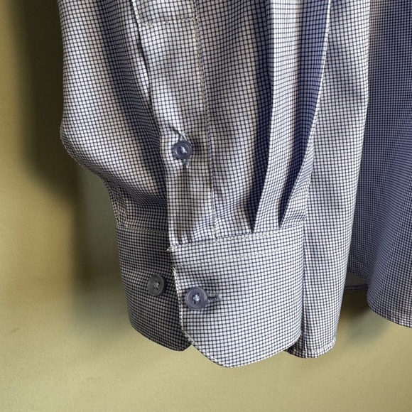 Tom Baine Performance Men's Lightweight Casual Dress Shirt Purple Graph Size XXL - Picture 2 of 15